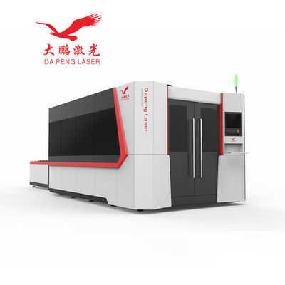 3000W-20000W Laser Cutting Machine 4 Axis Full Enclosed For Metal